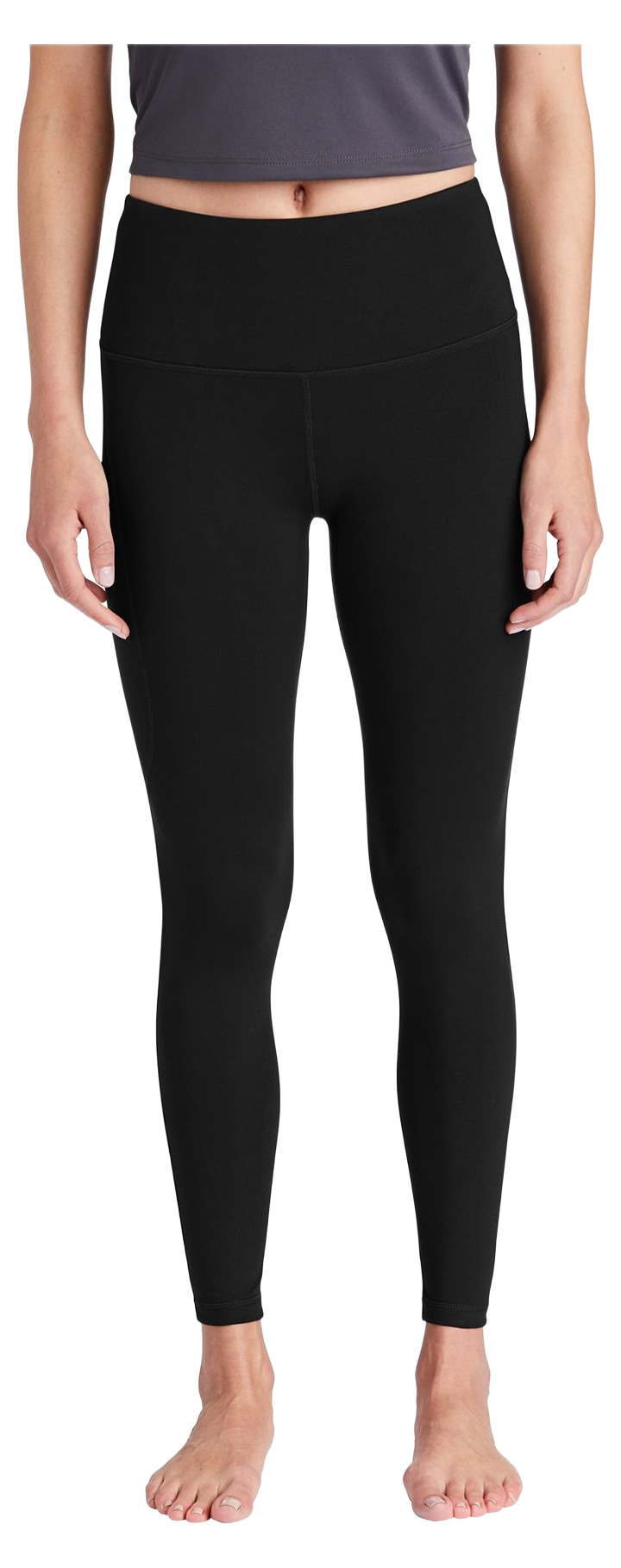 Sport-Tek Women's High Rise 7/8 Legging — Black