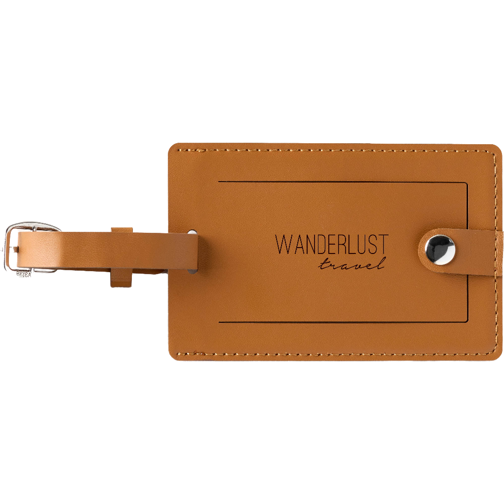 Pineapple Leather Luggage Tag