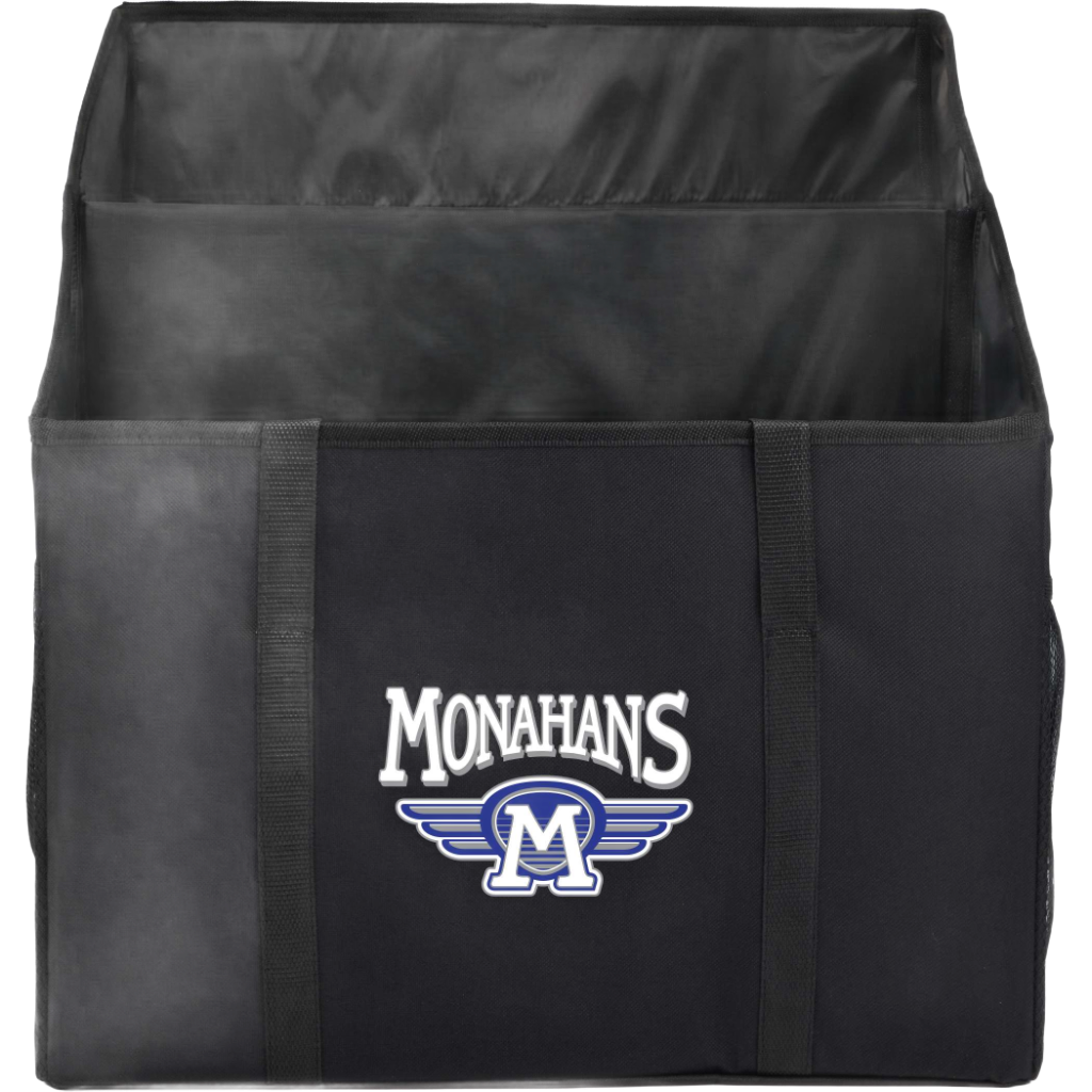 Recycled Trunk Organizer with Divider, Mesh Pockets & Carry Straps
