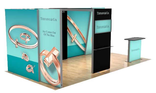 Lumen 20ft Corner Lightbox Booth