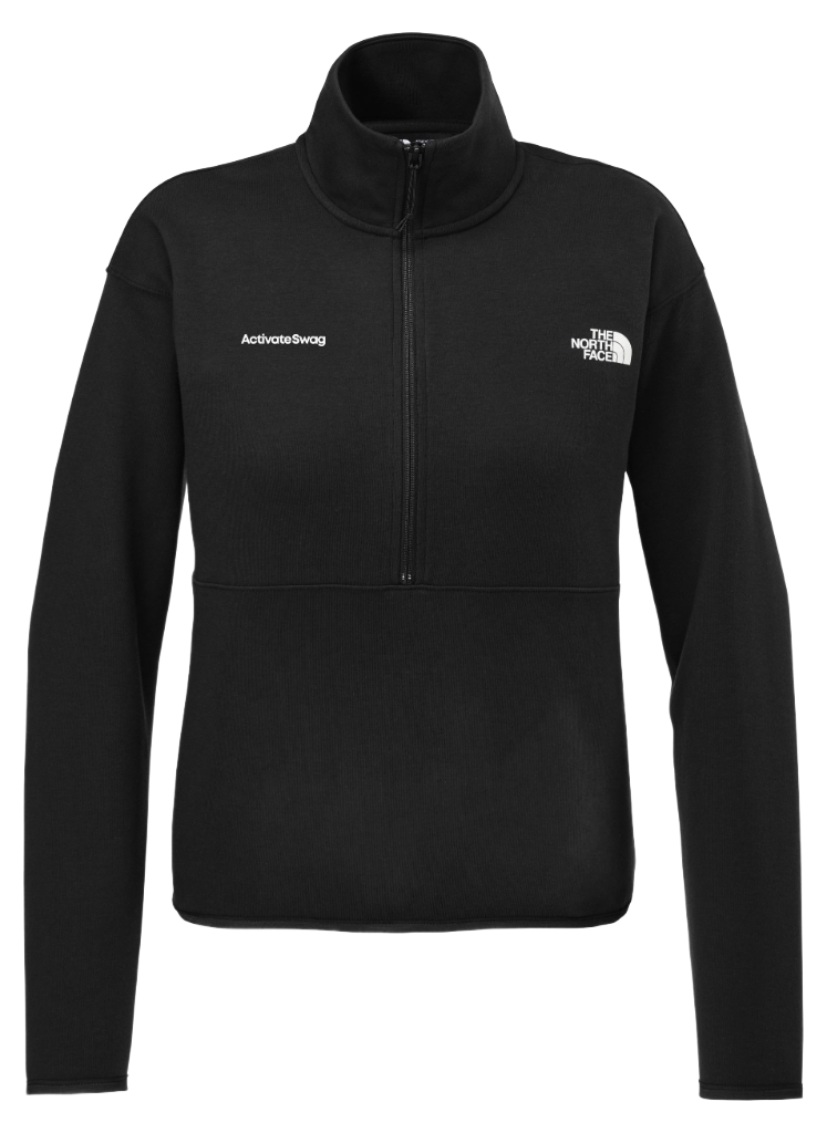 The North Face Women’s Double-Knit 1/2-Zip Fleece — TNF Black (front)