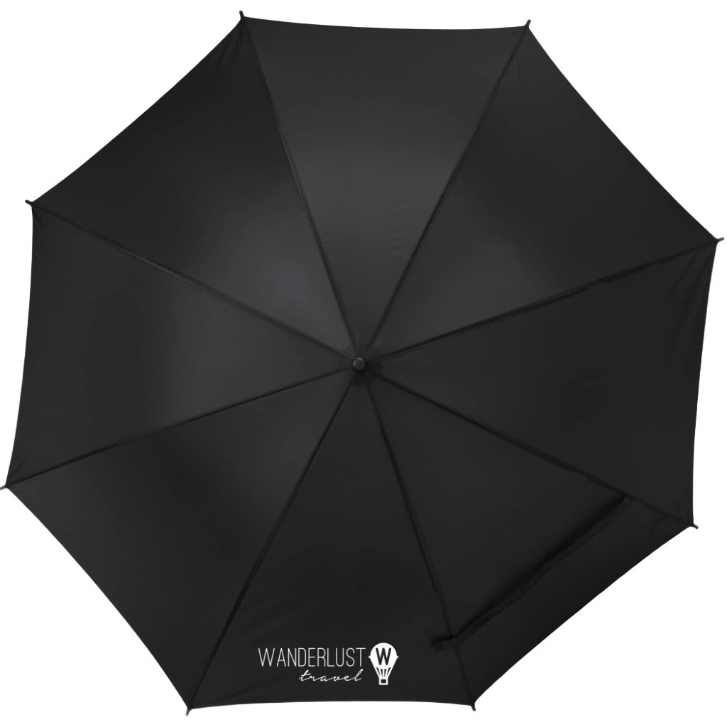 46" Value Auto-Open Umbrella — Black (BK) (front)