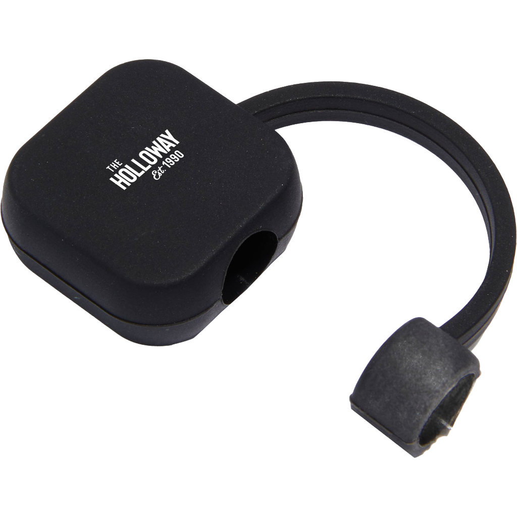 Silicone Straw Topper — Black (BK) (front)