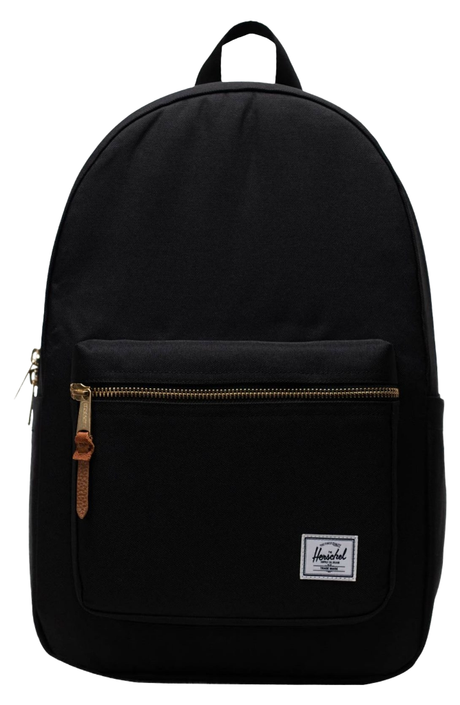 Herschel Recycled Settlement 15" Computer Backpack — Black (BK) (front)