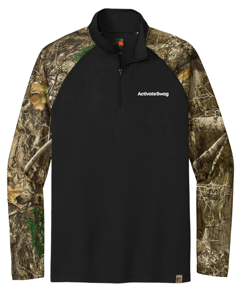 Russell Outdoors Realtree Colorblock Performance 1/4-Zip
