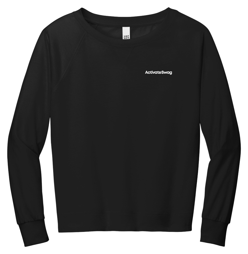 District Women's Featherweight French Terry Long Sleeve Crewneck