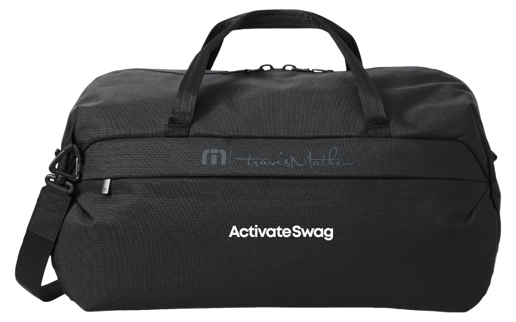 TravisMathew Lateral Duffel — Black (front)
