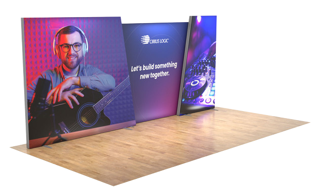 Lumen 20ft Angled Lightbox Display