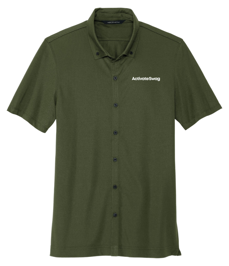 Mercer+Mettle Stretch Pique Full-Button Polo