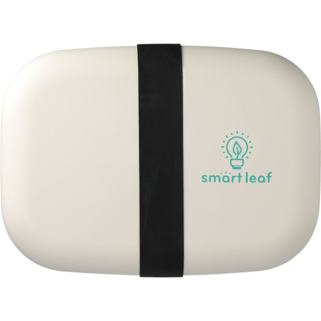 Ekobo Rectangular Bento Box — Off white (front)