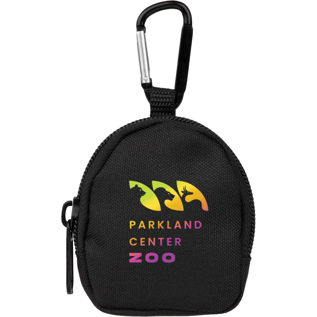Mini Backpack Bag Charm — Black (BK) (front)