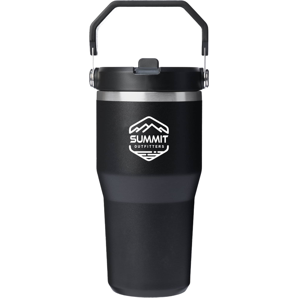 Stanley IceFlow(TM) Flip Straw Tumbler 20 oz — Black (BK) (front)