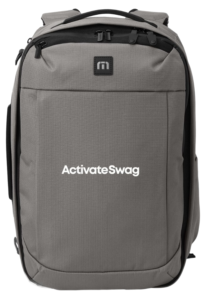 TravisMathew Lateral Convertible Backpack — Graphite (front)