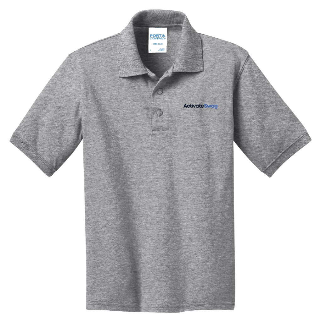 Port & Co Youth Core Blend Jersey Knit Polo