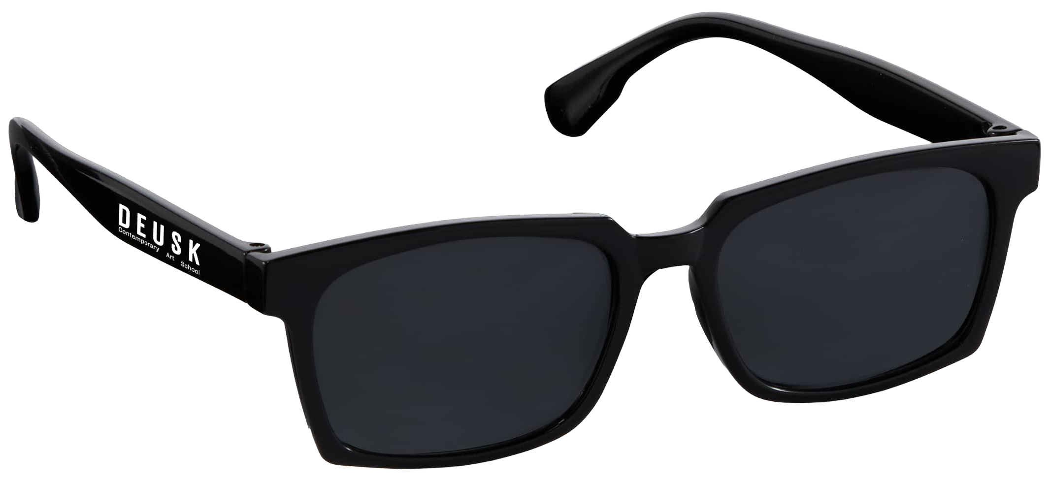 Ashley Recycled Square Sunglasses — Black (BK) (front)