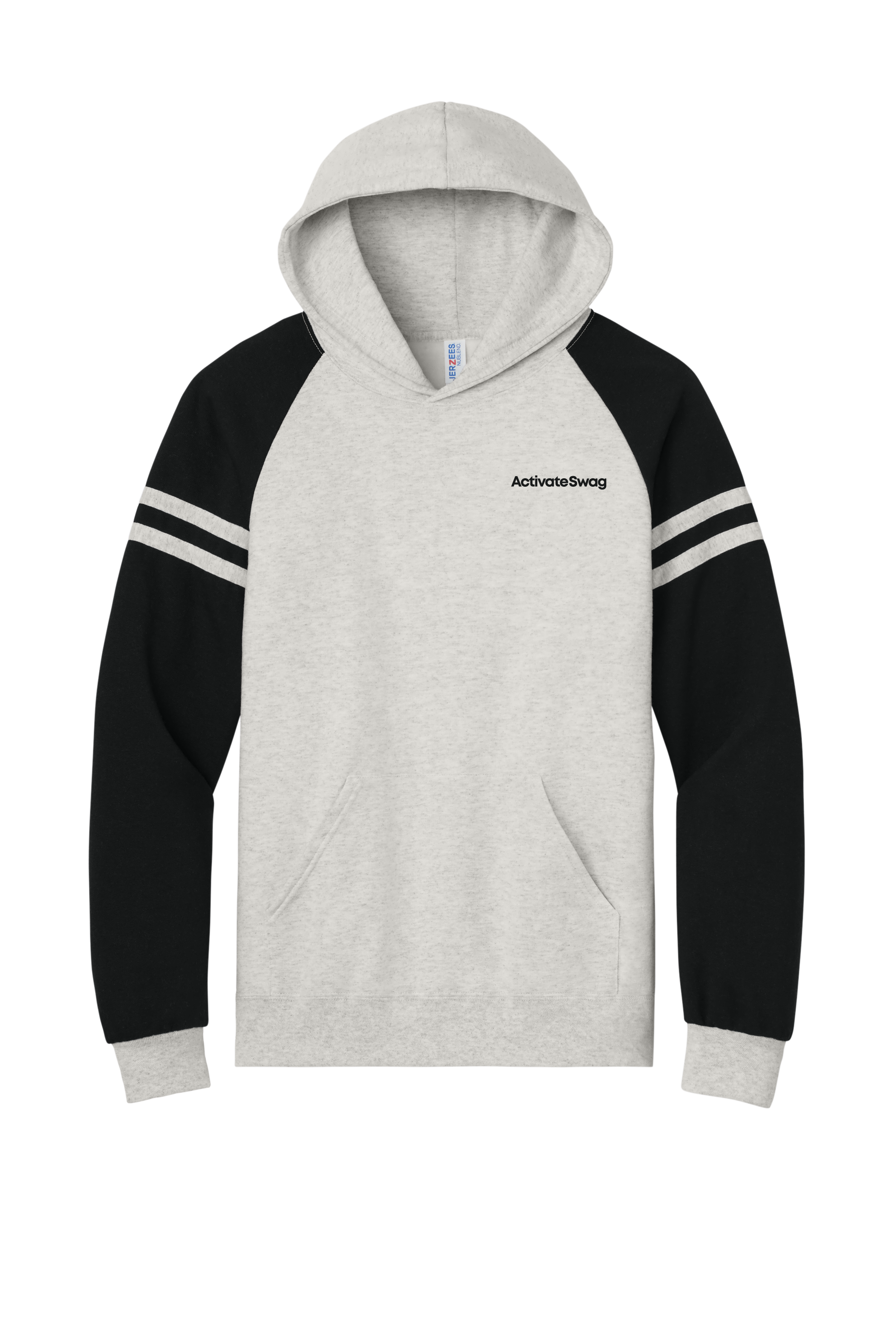 Jerzees Unisex NuBlend Varsity Colorblock Hooded Sweatshirt