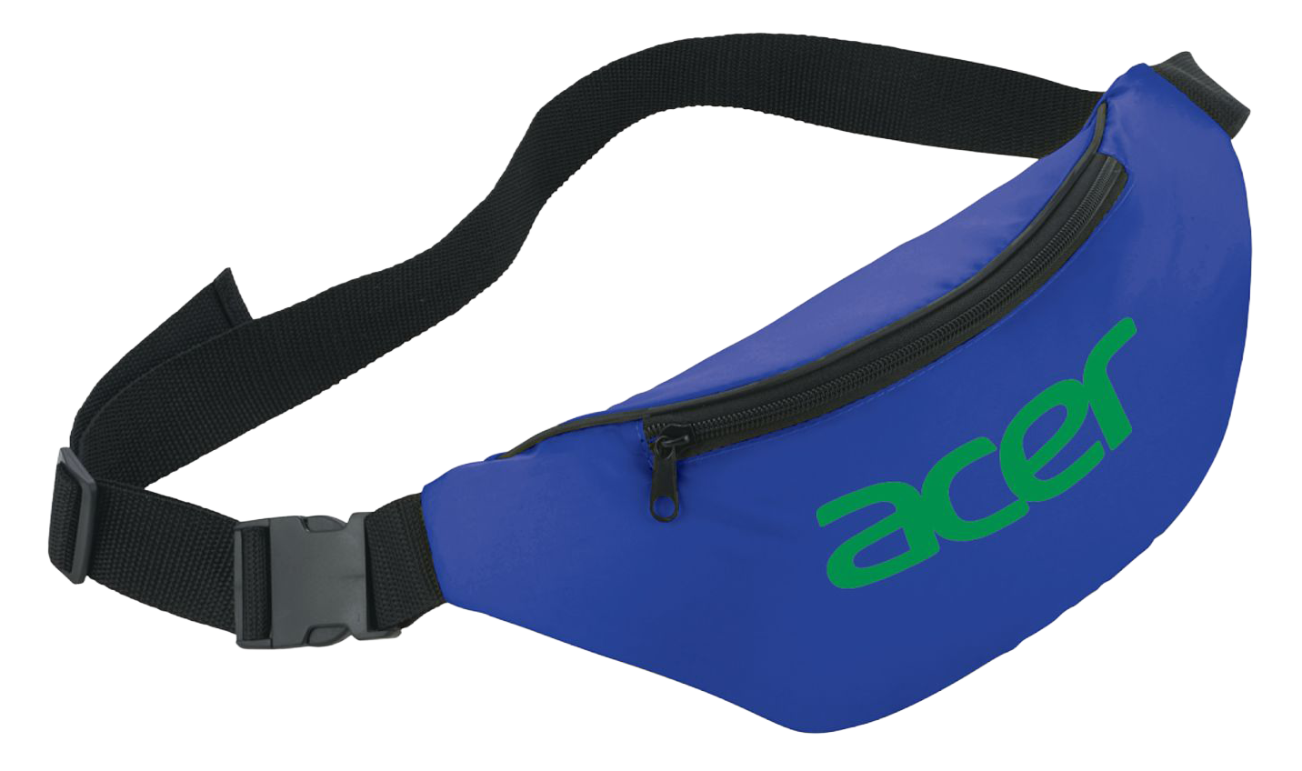 Polyester Hipster Fanny Pack — Royal (RYL) - PMS 286 (front)