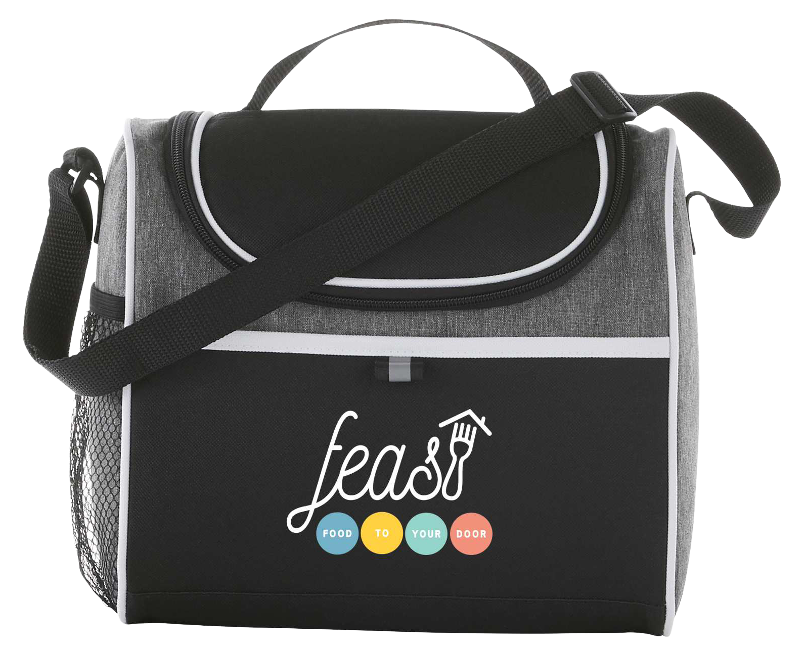 Break Time 9 Can Lunch Cooler — Graphite (GA) (front)